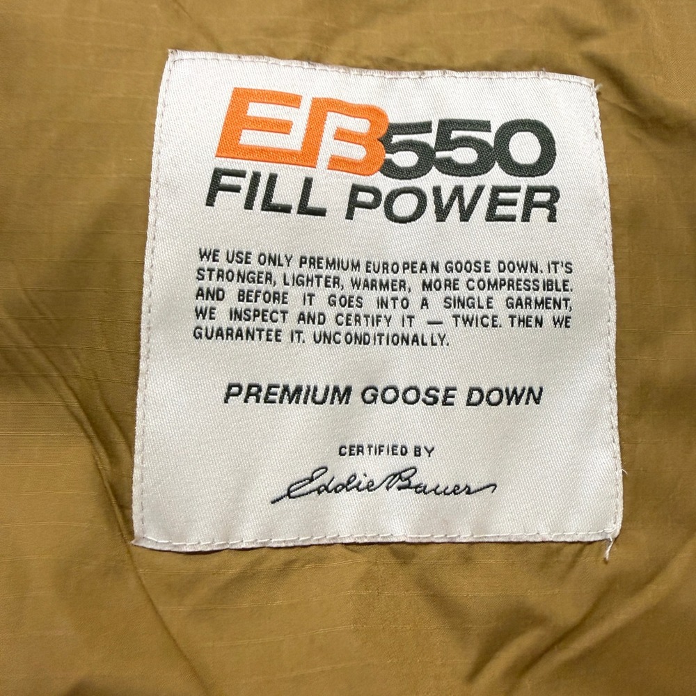 Eddie Bauer Yukon 1942 Reissue Gray Goose Down Vest Wms Medium Wool Blend EB550 - Picture 3 of 11